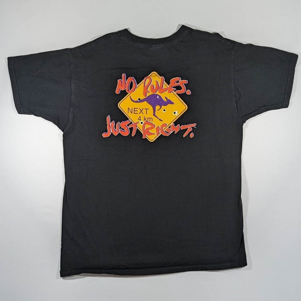 Vintage Outback Steakhouse Aruba T-shirt Size XL Short Sleeve Black Y2K